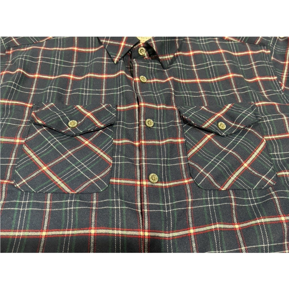 Zero Foxtrot Men’s Sz 3XL Multicolor Plaid Flannel Button Down Shirt Long Sleeve - Picture 7 of 15